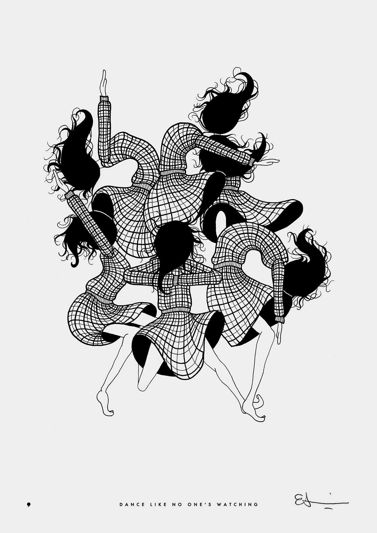 dance-like-no-ones-watching-printmaking-art-print-eleni-sakelaris