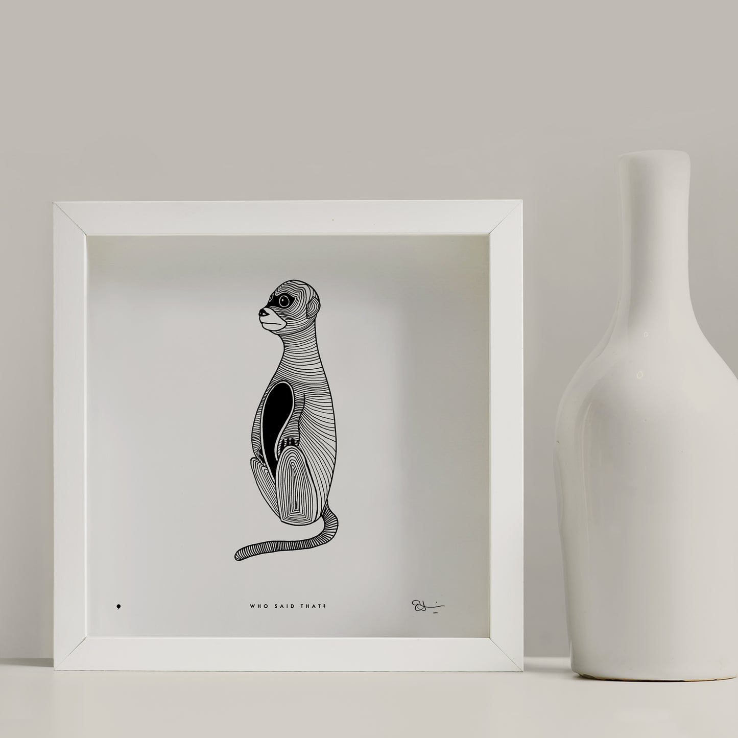 who-said-that-printmaking-art-print-eleni-sakelaris